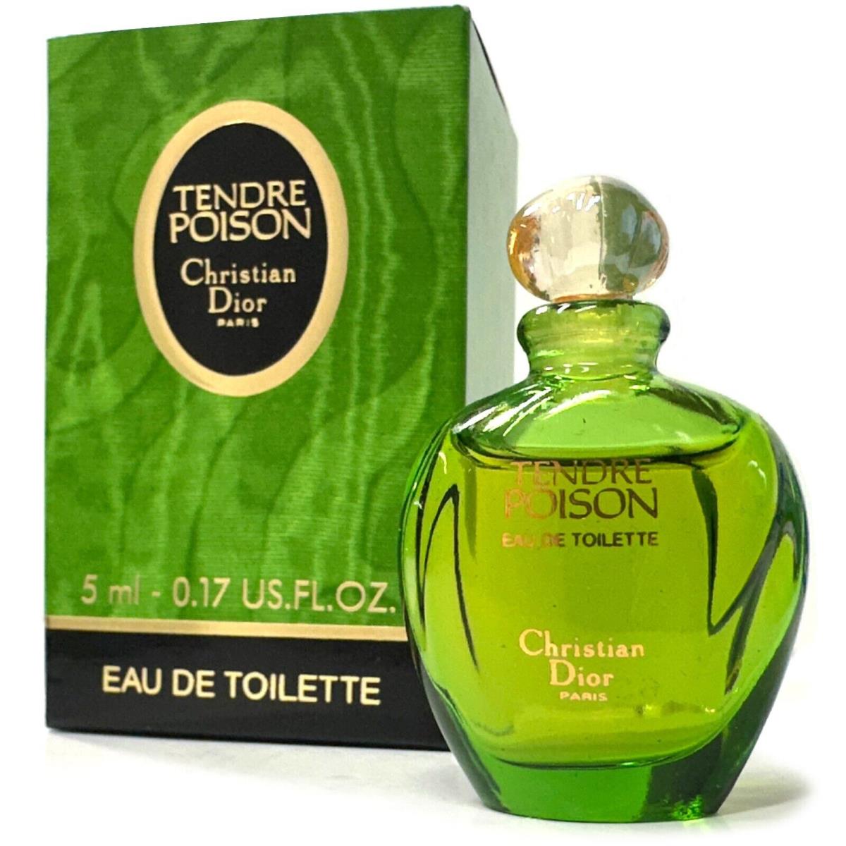 Tendre Christian Dior Edt .17oz Vintage Miniature Collectible Perfume