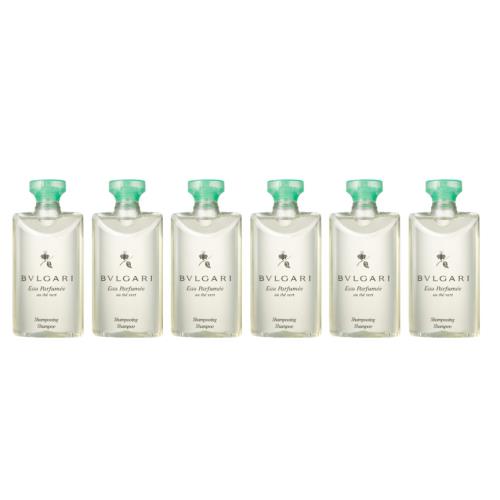 Bvlgari au The Vert Green Tea Shampoo 2.5oz Set of 6