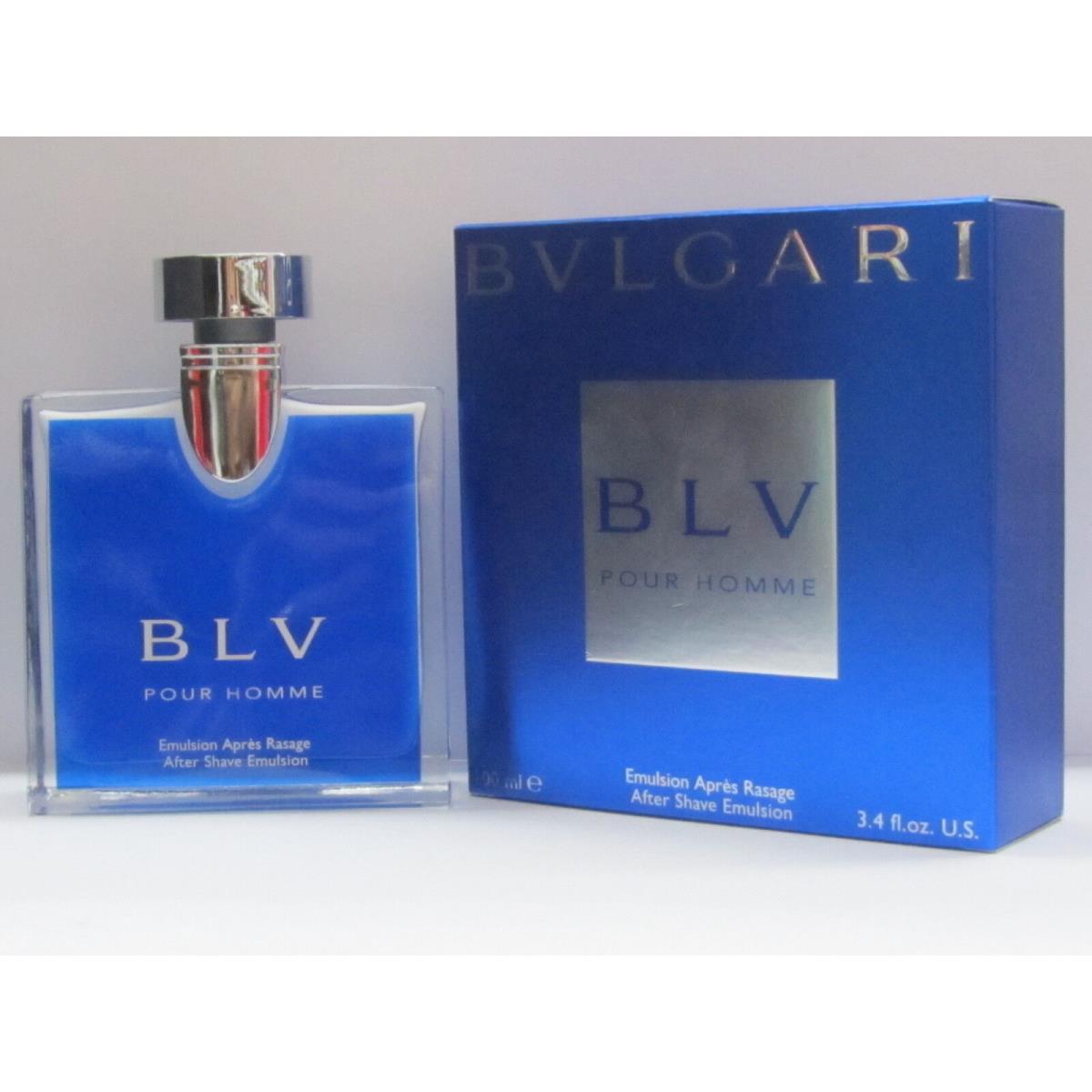 Blv Pour Homme by Bvlgari Men 3.4 oz After Shave Emulsion Like Balm Rare