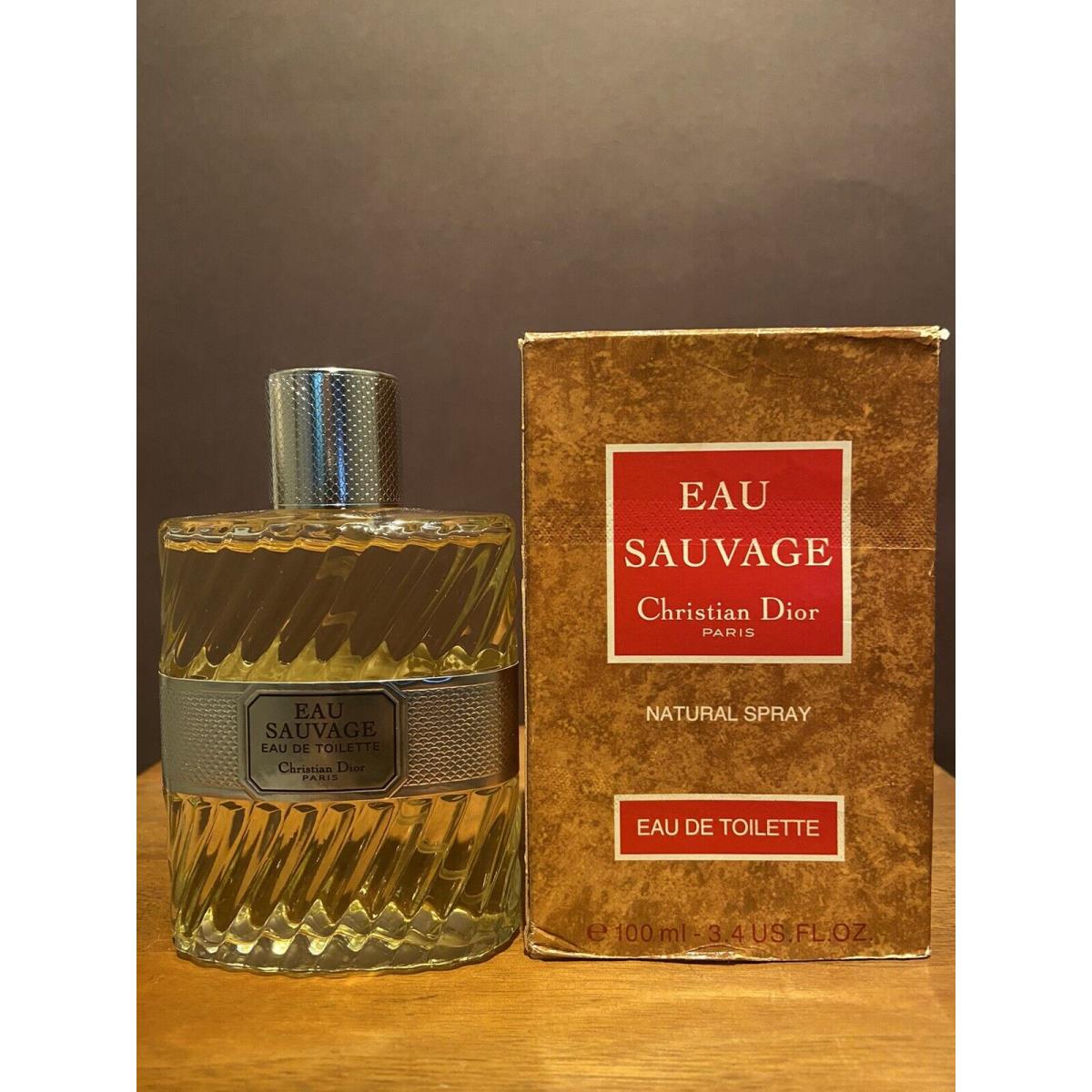 Eau Sauvage by Christian Dior 3.4 Fl. OZ /100 ML Eau de Toilette Spray Rare