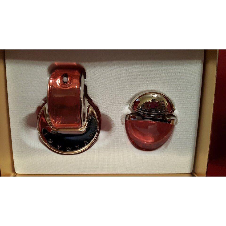 Bvlgari Omnia Coral Spring Gift Set 2.2 oz .5 oz Charm