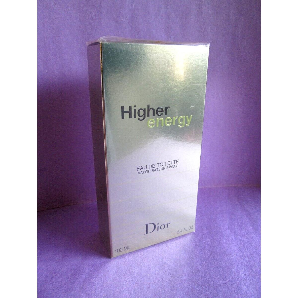 Dior Higher Energy 100 ml 3.4 oz Vintage Eau de Toilette Spray Box