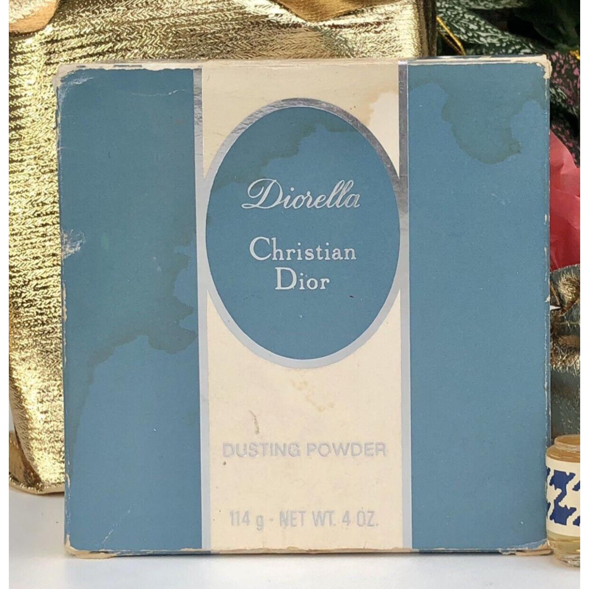 Vintage Diorella Christian Dior 4oz Perfumed Dusting Powder