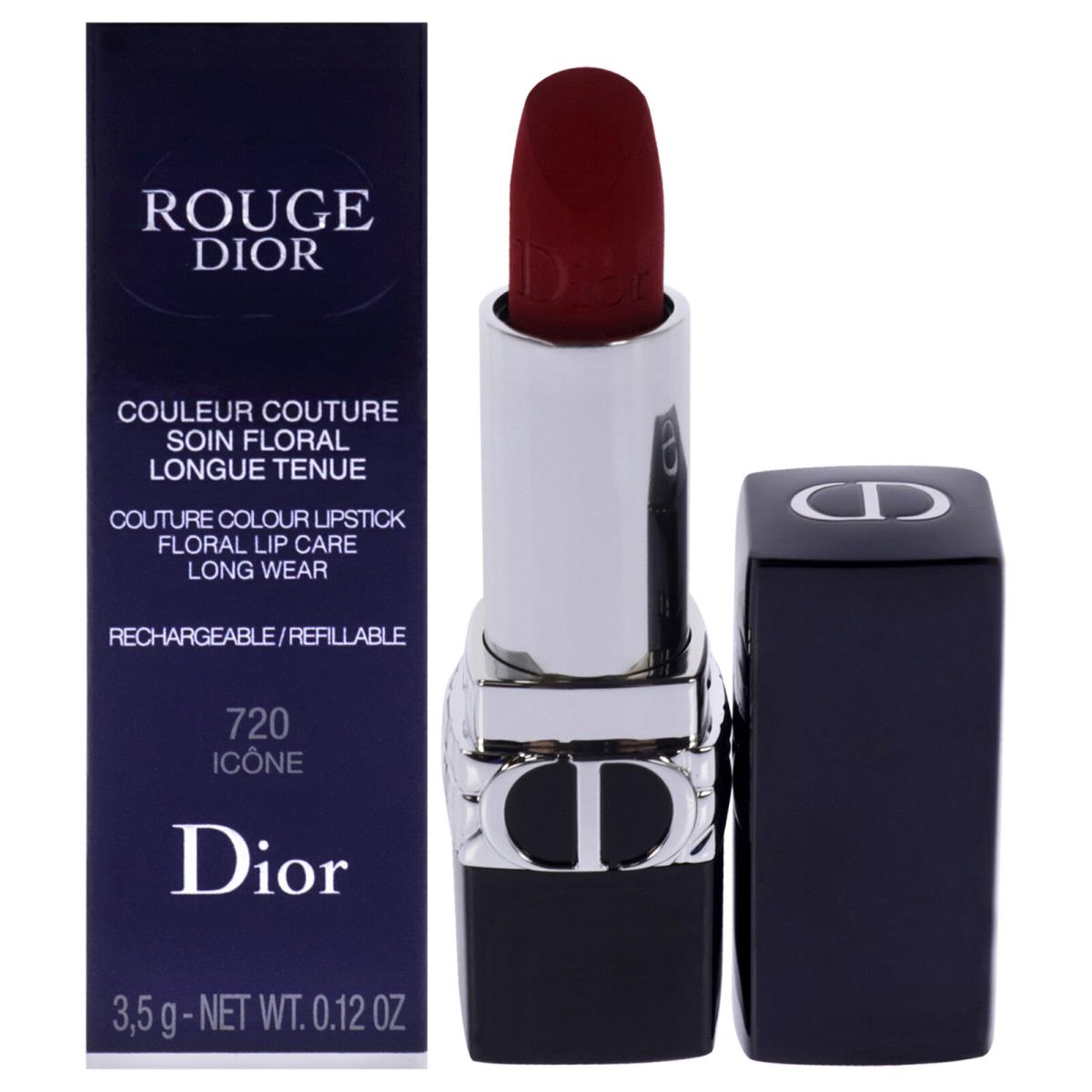 Rouge Dior Velvet Lipstick - 720 Icone by Christian Dior - 0.12 oz Lipstick