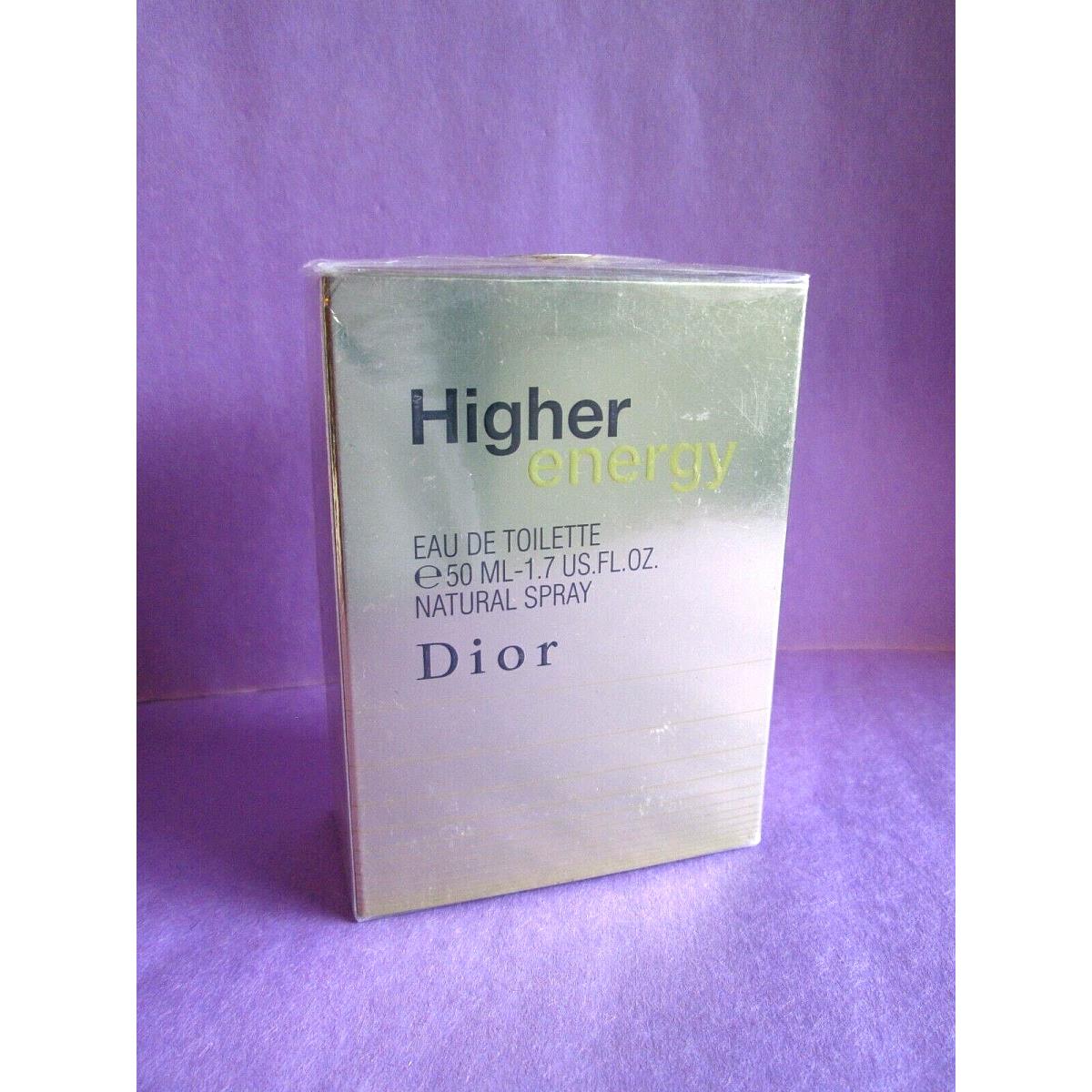 Dior Higher Energy 50 ml 1.7 oz Vintage Eau de Toilette Spray Box