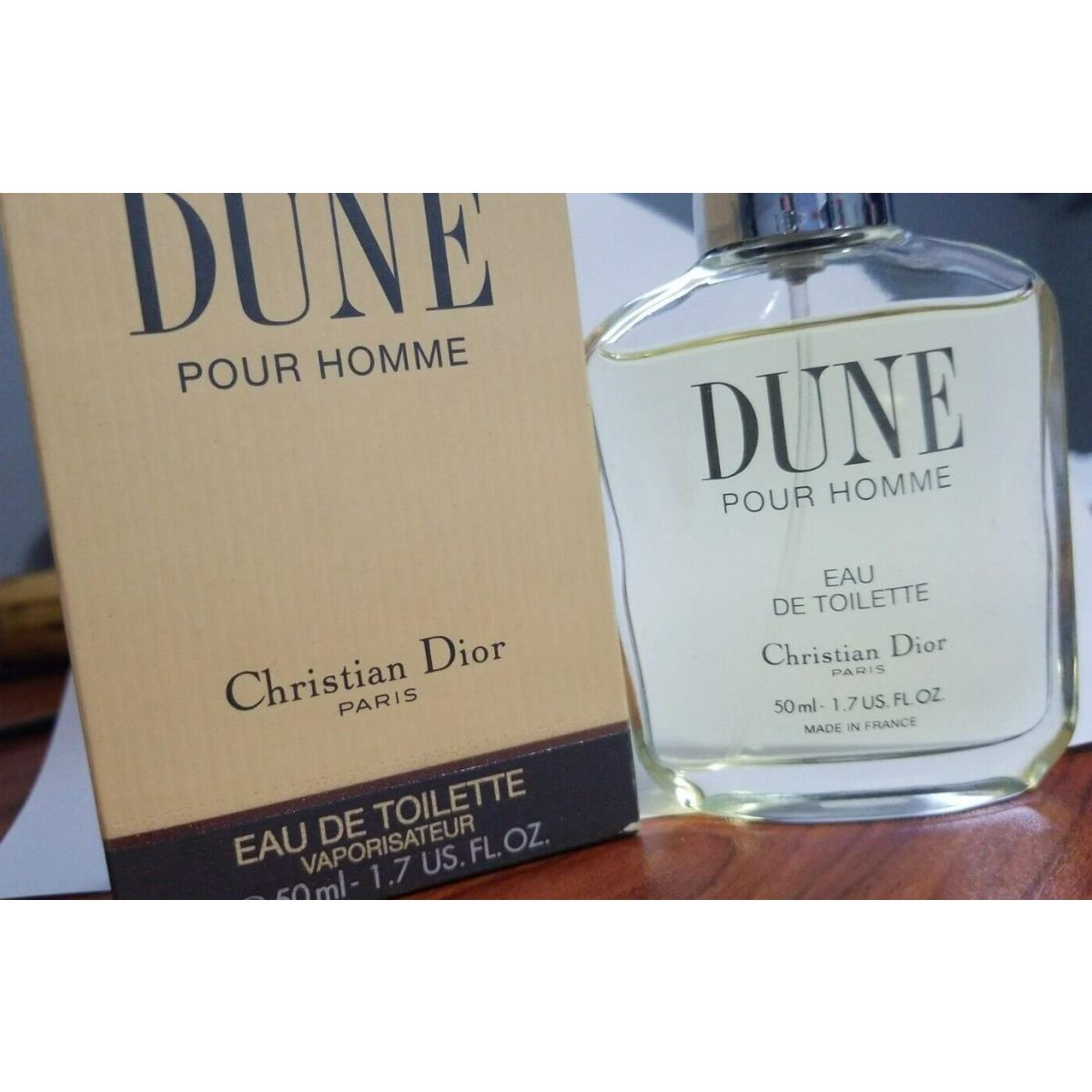 Dior Dune Pour Homme 1.7 oz 50ml Eau de Toilette Edt Vintage Item Rare For Men