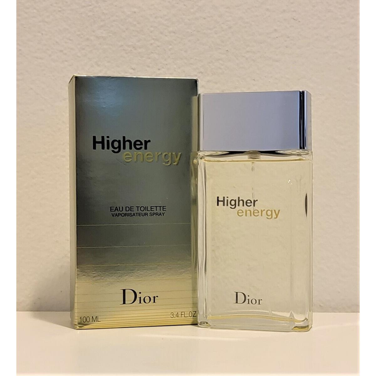 Higher Energy by Christian Dior 3.4 oz / 100 ml Edt Spy Cologne For Men Vintage