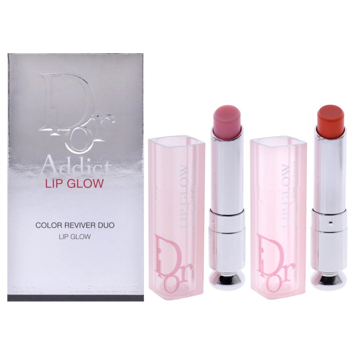 Dior Addict Lip Glow Duo by Christian Dior For Women - 2 Pc Kit Set