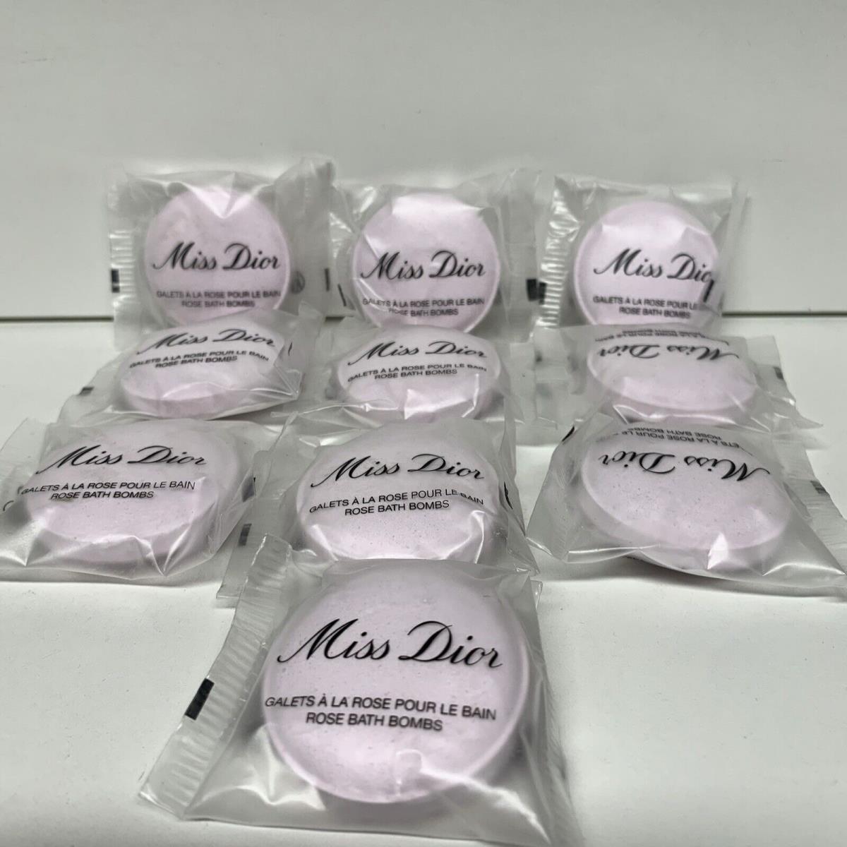 Dior Miss Dior Body Rose Bath Bombs Tablets 0.52 oz / 15 g X 10 Unbox