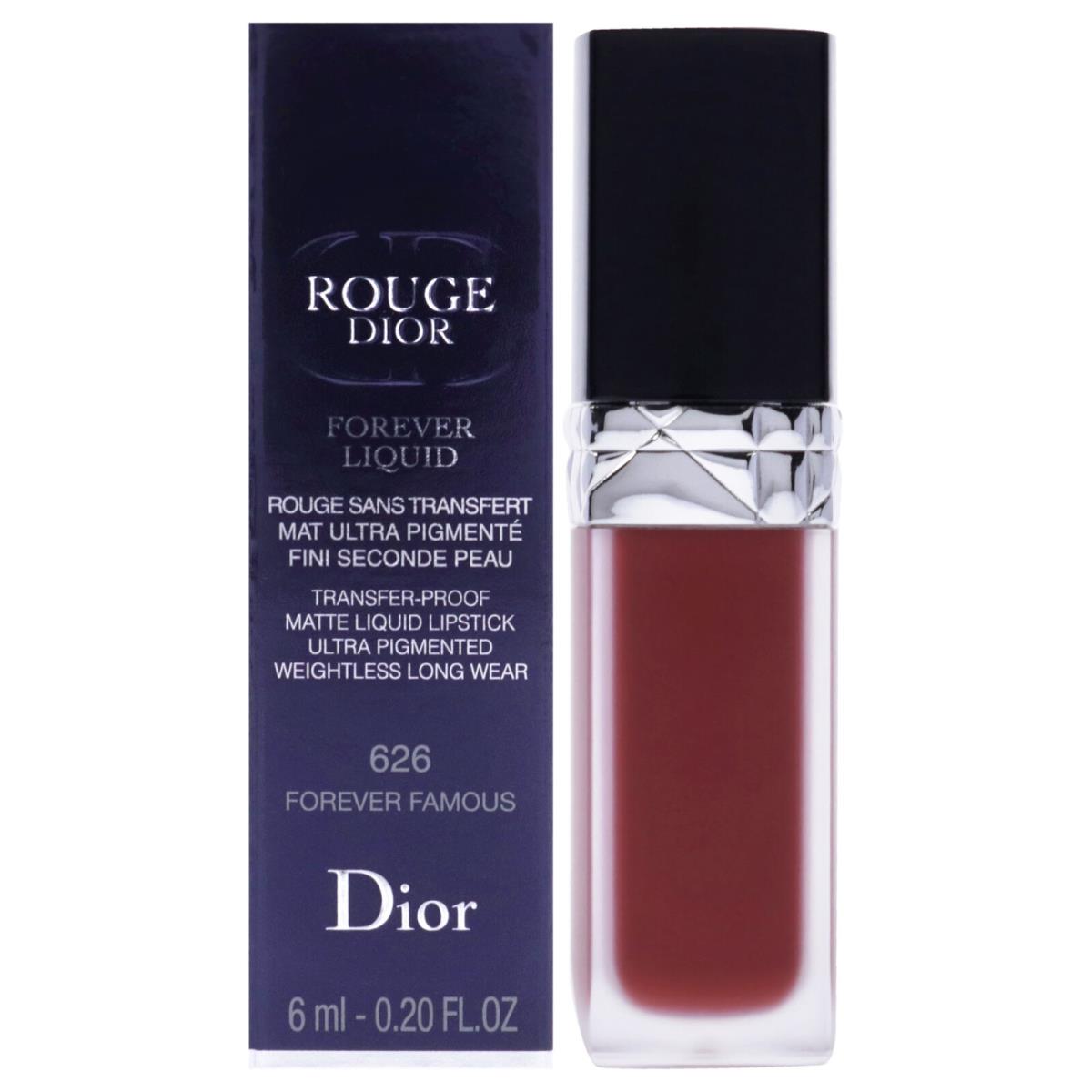 Rouge Dior Forever Liquid Matte-626 Forever Famous by Christian Dior For W-0.2oz