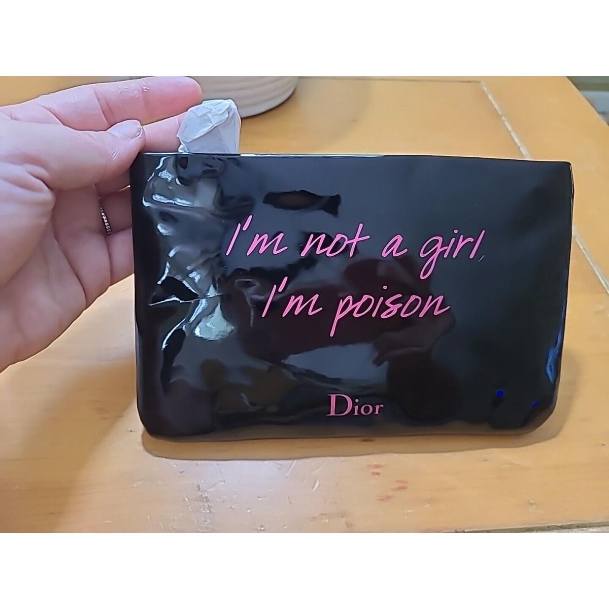 Christian Dior Poison Girl Makeup Bag Black/pink Glossy