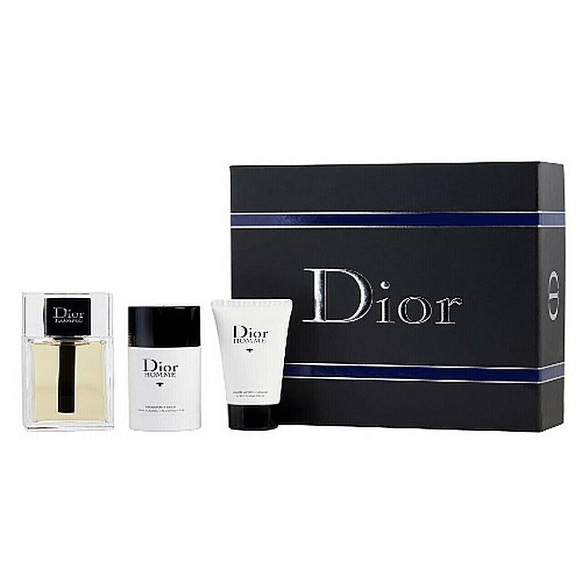 Dior Homme 3pc Set Edt Eau de Toilette Spray Deodorant Stick Aftershave