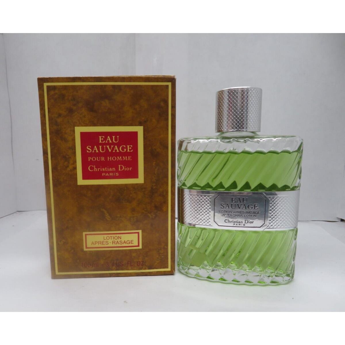 Eau Sauvage By Christian Dior After Shave Lotion 3.4 Fl oz/100 ml Men Vintage