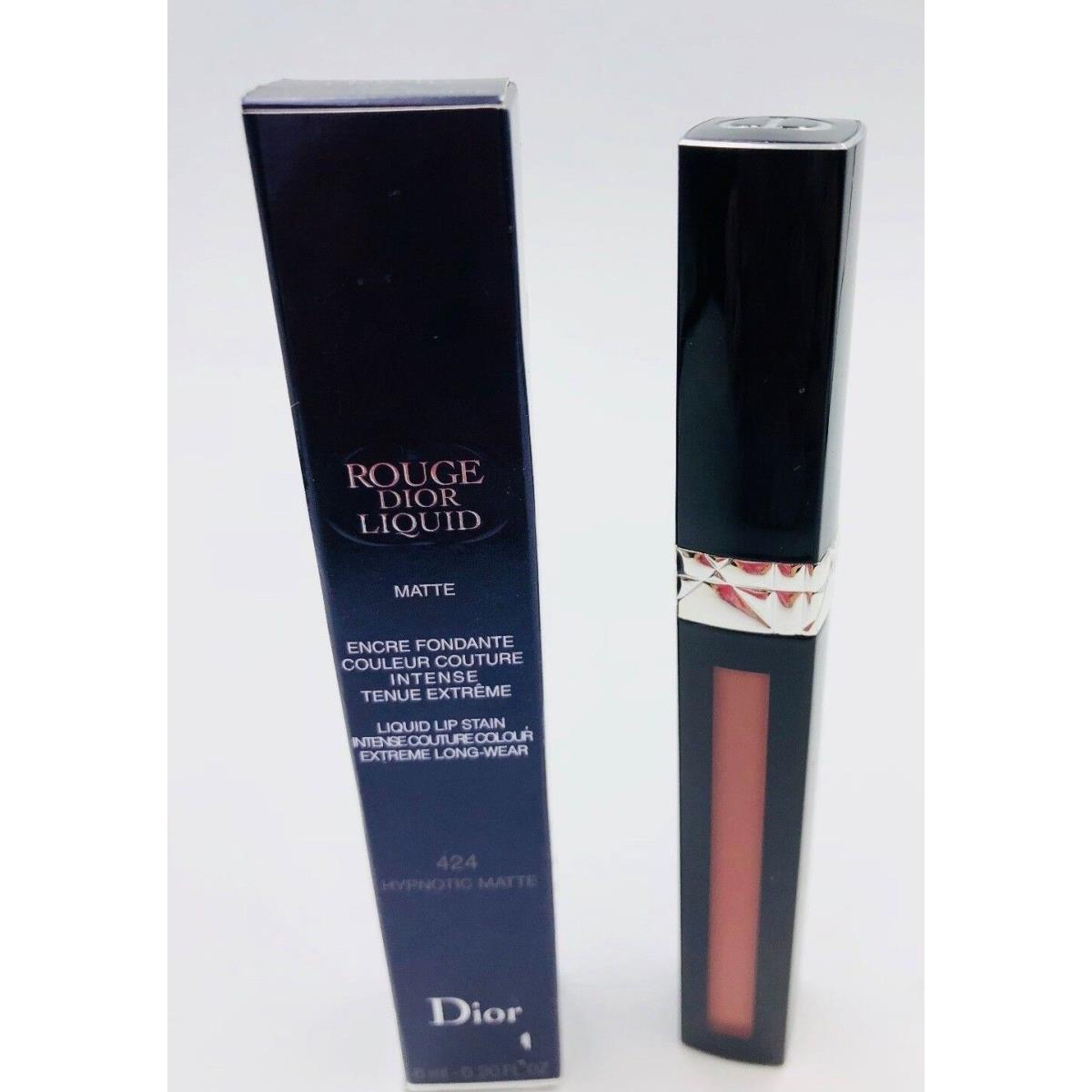 Dior Rouge Dior Liquid Metal Liquid Lip Stain 424 Hypnotic Matte .20oz