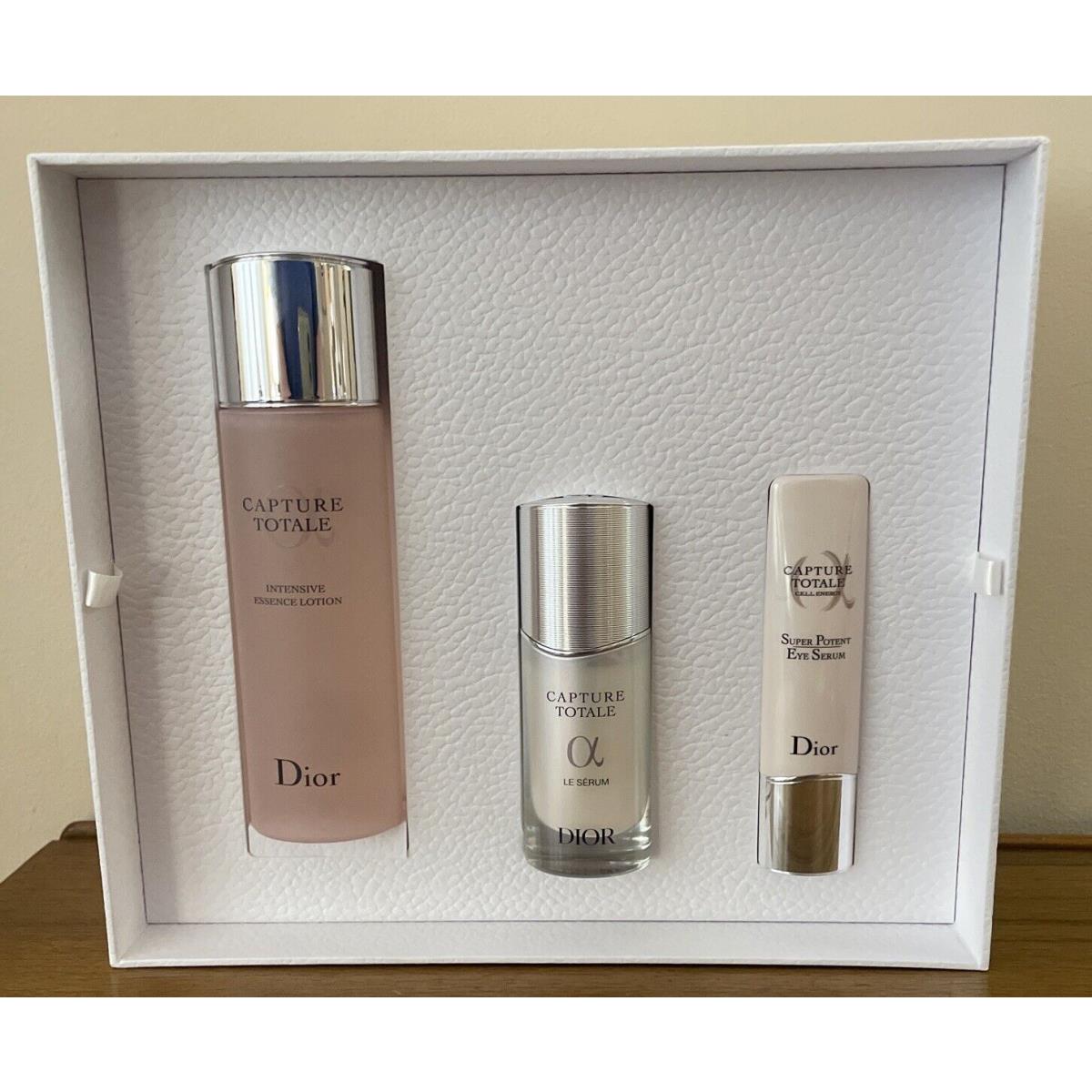 3pc Dior Capture Gift Set Eye Serum 20ml+Le Serum 30ml+Essence Lotion 150ml