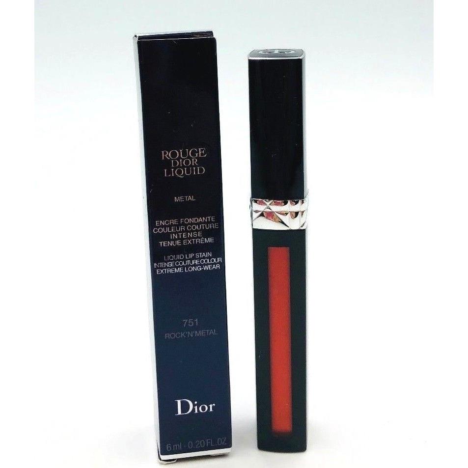 Dior Rouge Liquid Metal Liquid Lip Stain 751 Rock N Metal 0.2 oz 6 ml