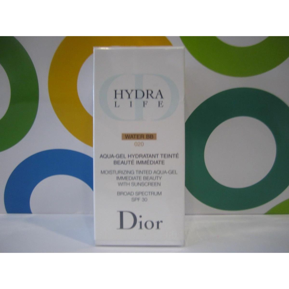 Christian Dior Hydra Life Water BB Tinted Aqua Gel 020 1 OZ Box