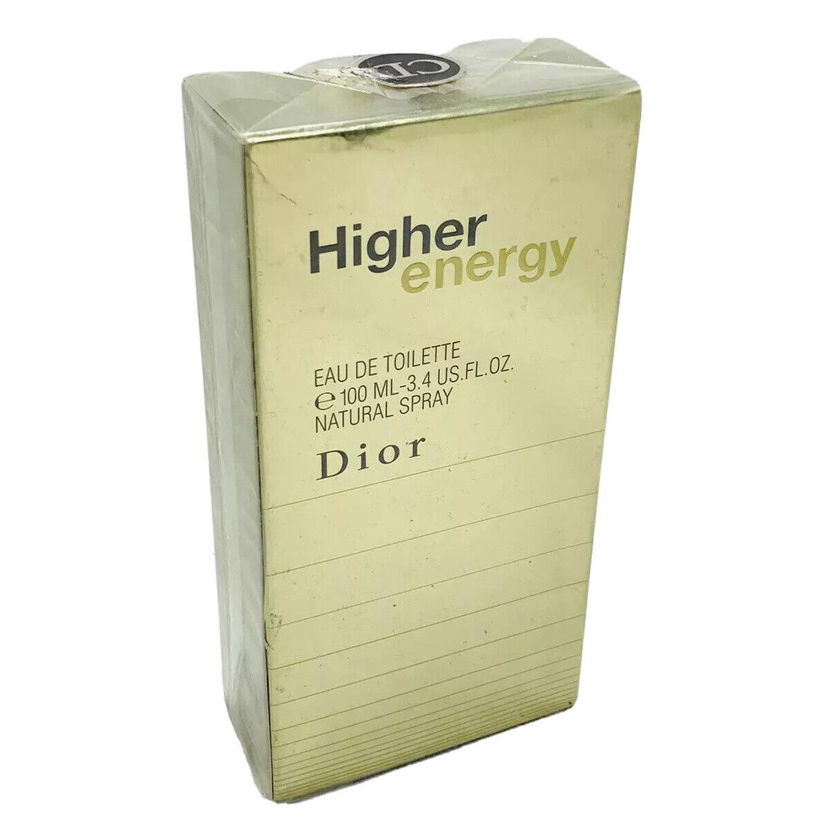 Vintage Higher Energy Eau De Toilette 3.4oz Spray Christian Dior For Men