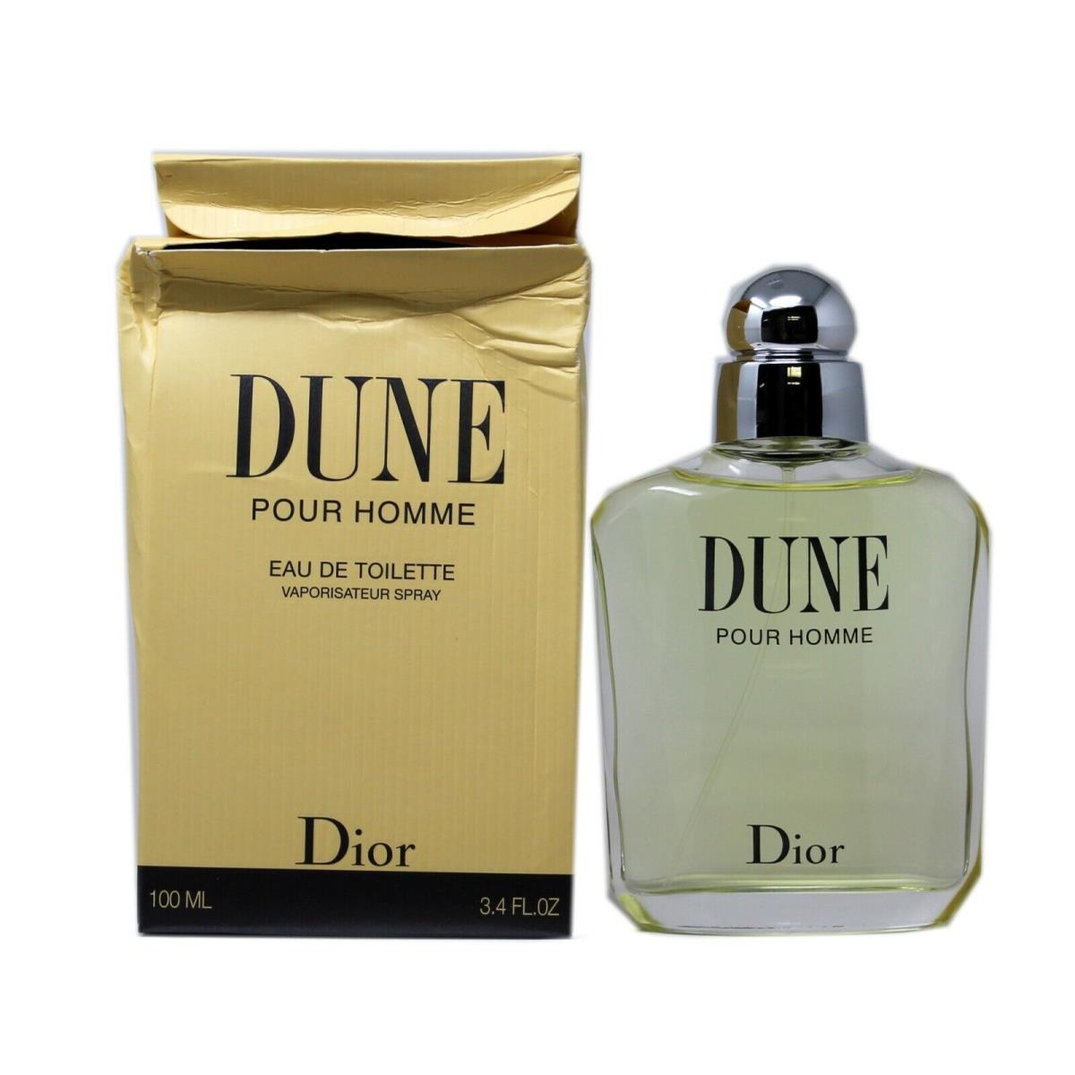 Dior Dune Pour Homme Eau DE Toilette Natural Spray 100 ML/3.4 Oz. NO Cellophane