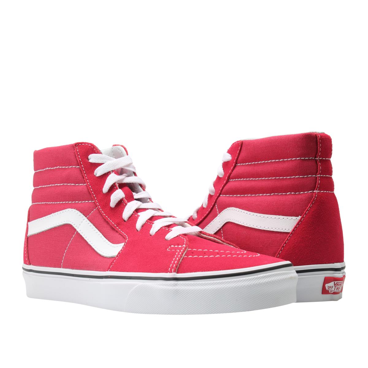 Vans Sk8-Hi Crimson/white Classic Hi Top Unisex Sneakers VN0A38GEQ9U