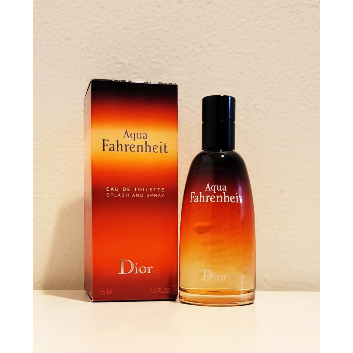 Aqua Fahrenheit by Christian Dior 2.5 oz / 75 ml Edt Spy Cologne For Men Homme