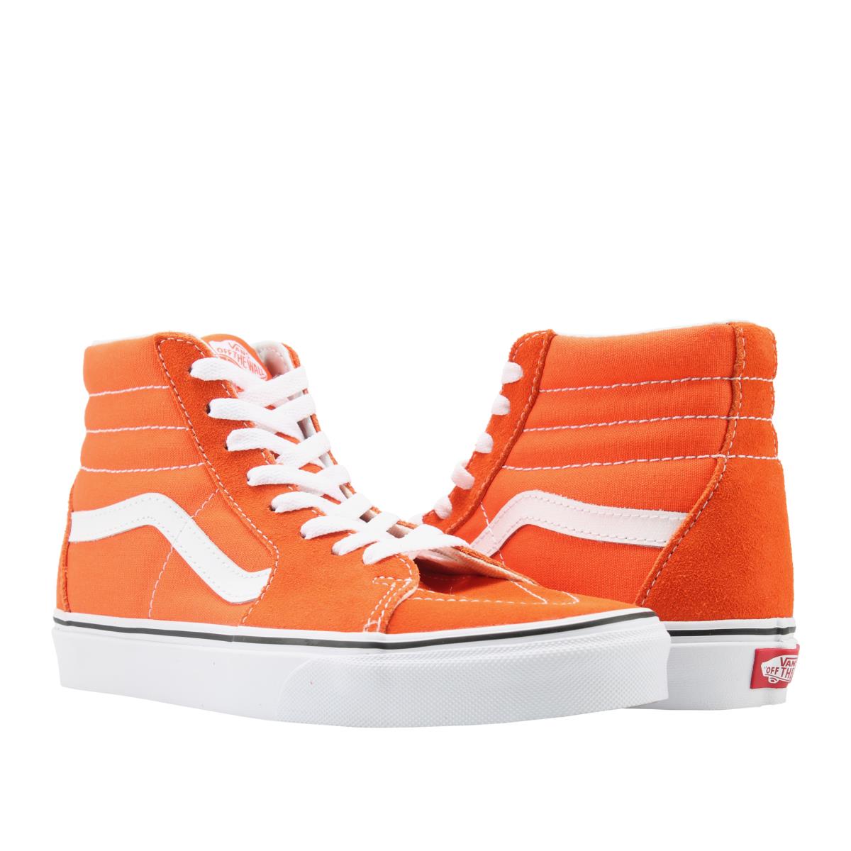 Vans Sk8-Hi Flame/true White Classic Hi Top Unisex Sneakers VN0A38GE2W1