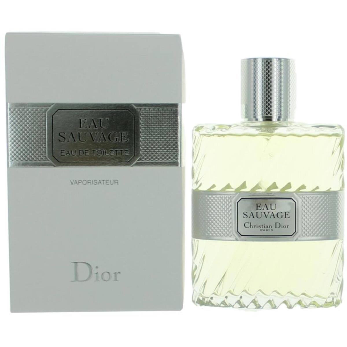 Christian Dior Men`s Eau De Toilette Spray Sauvage Clear Fresh Fragrances 3.4oz