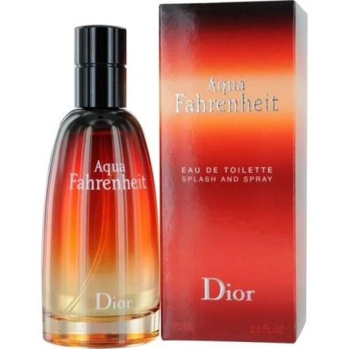 Men Aqua Fahrenheit by Christian Dior 2.5 oz / 75 ml Edt Spy Cologne