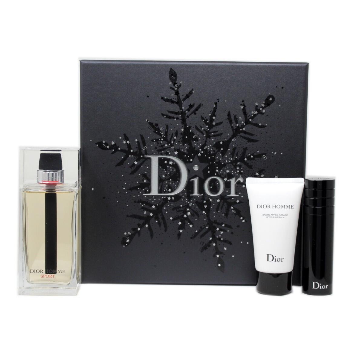 Dior Homme Sport 3 Piece Gift Set For Men Eau DE Toilette Spray 125 ML/4.2 OZ