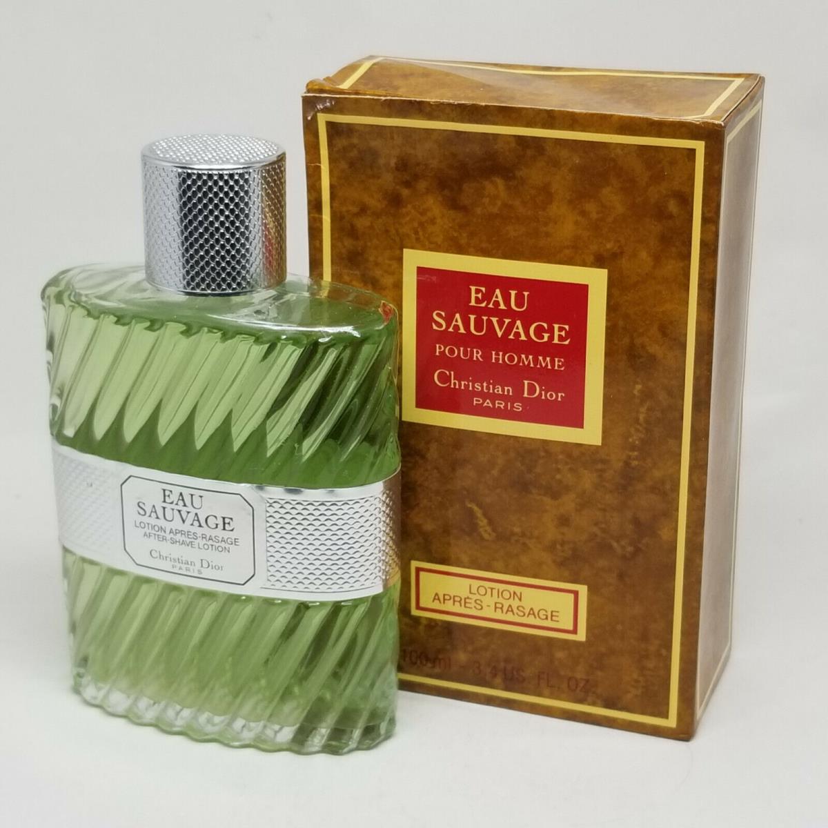 Vintage Christian Dior Eau Sauvage After Shave Lotion 100ml 3.4 oz