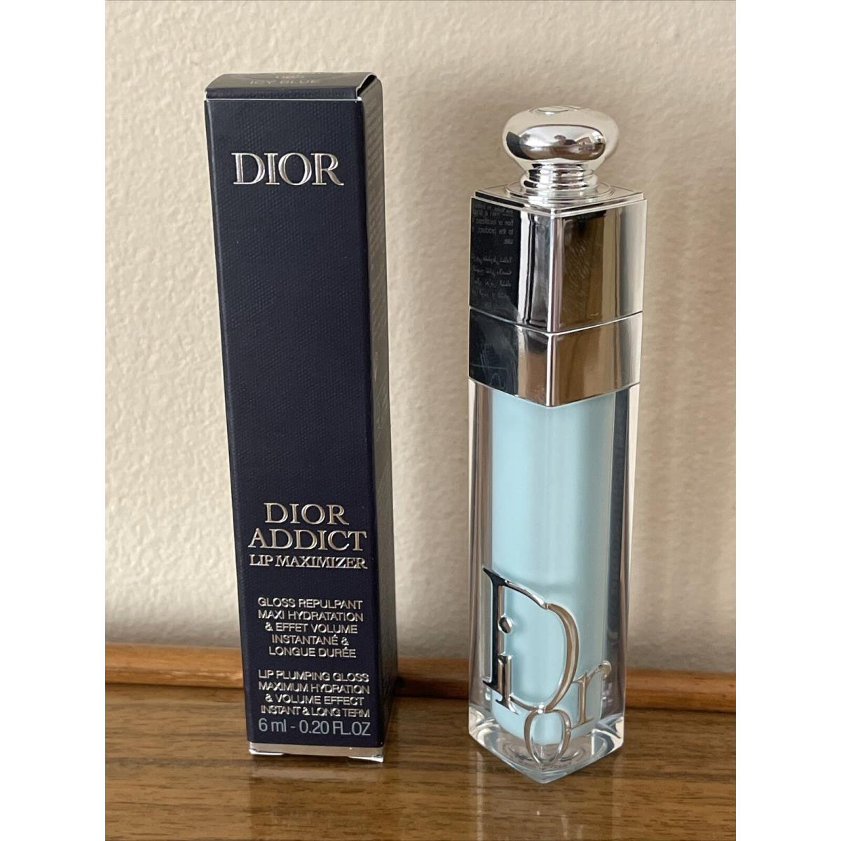 Dior Addict Lip Maximizer Hyaluronic Lip Plumper Gloss 065 Icy Blue 6ml