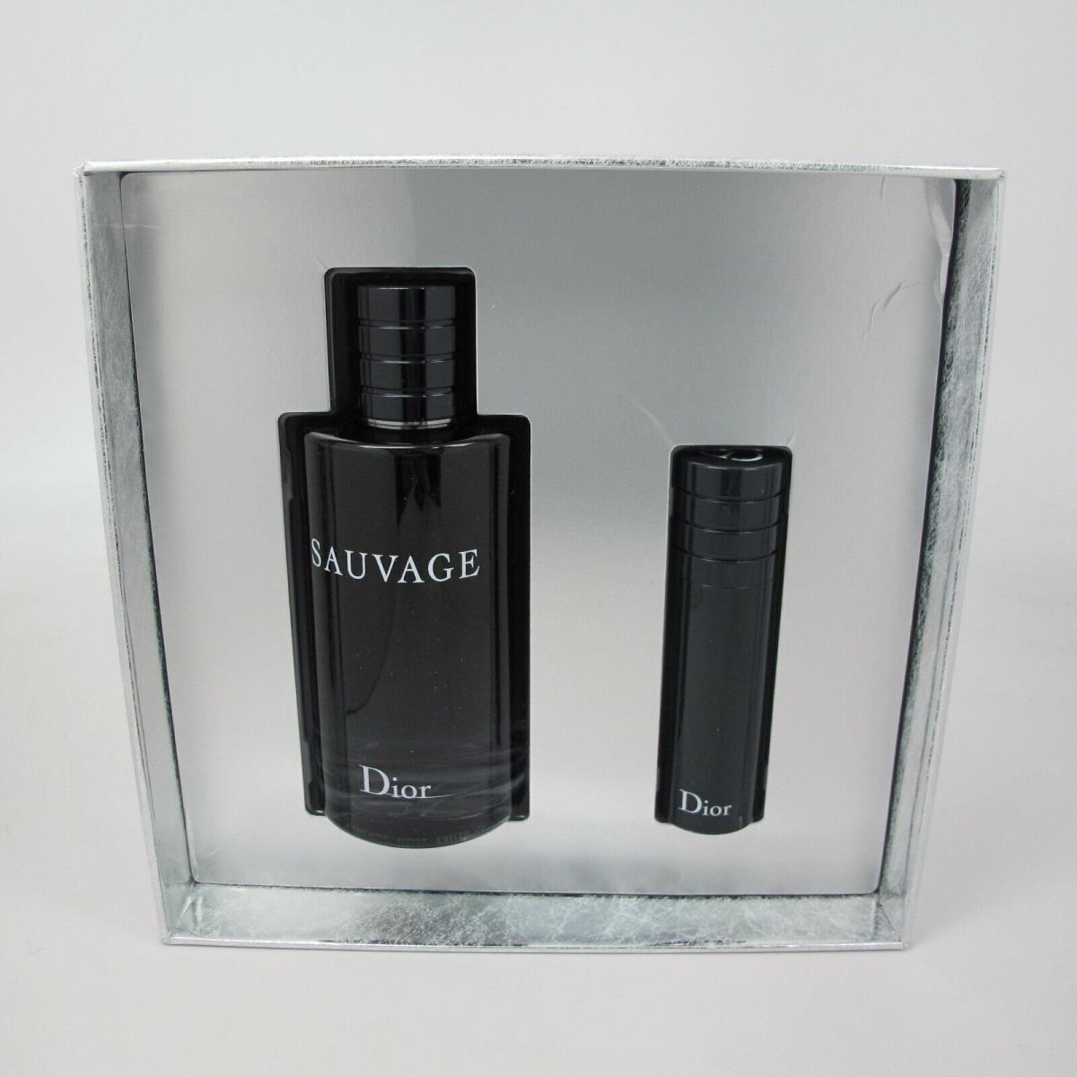 Sauvage BY Dior 2 Pcs SET:200 ML/6.8 OZ 10 ML/0.34 OZ Eau DE Toilette Spray