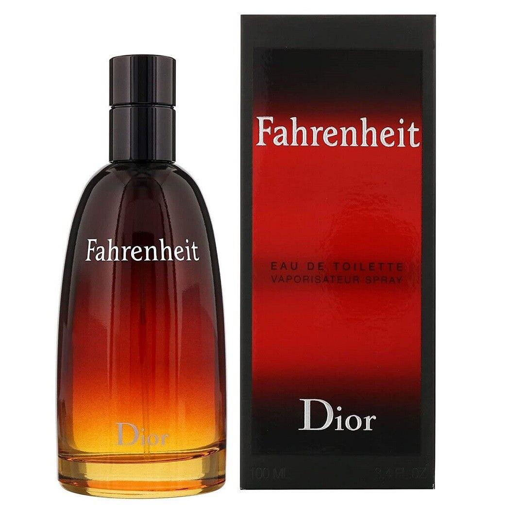 Fahrenheit Dior 3.4 oz / 100 ml Eau de Toilette Edt Men Cologne Spray