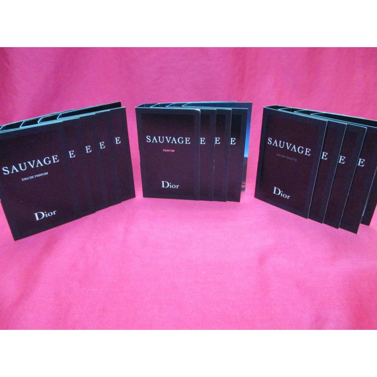 Dior Sauvage Samples Parfum x4 Eau DE Parfum x5 Eau DE Toilette x4 1mL ea