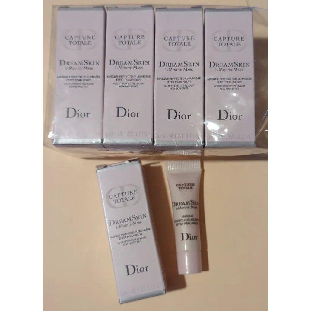 8x Dior Dreamskin Capture Totale 1-Minute Mask 3 Mil .11 fl oz Sample Size