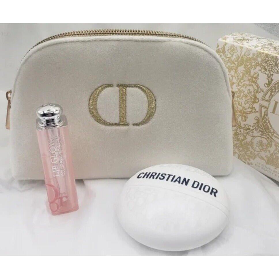 Dior The Beauty Care Ritual Make-up Cosmetic Case + Le Baume + Lip Glow