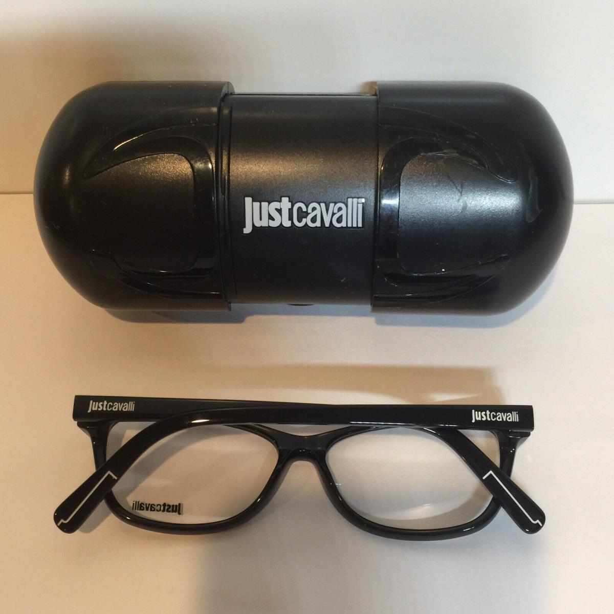 Just Cavalli JC609 001 Black Cateye Woman s Plastic Eyeglasses 53mm