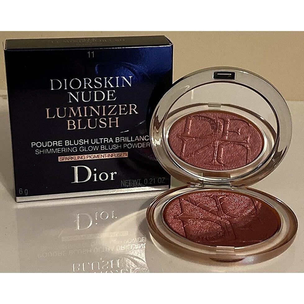 Christian Dior Diorskin Luminizer Shimmering Glow Blush Powder 11 Plum Pop