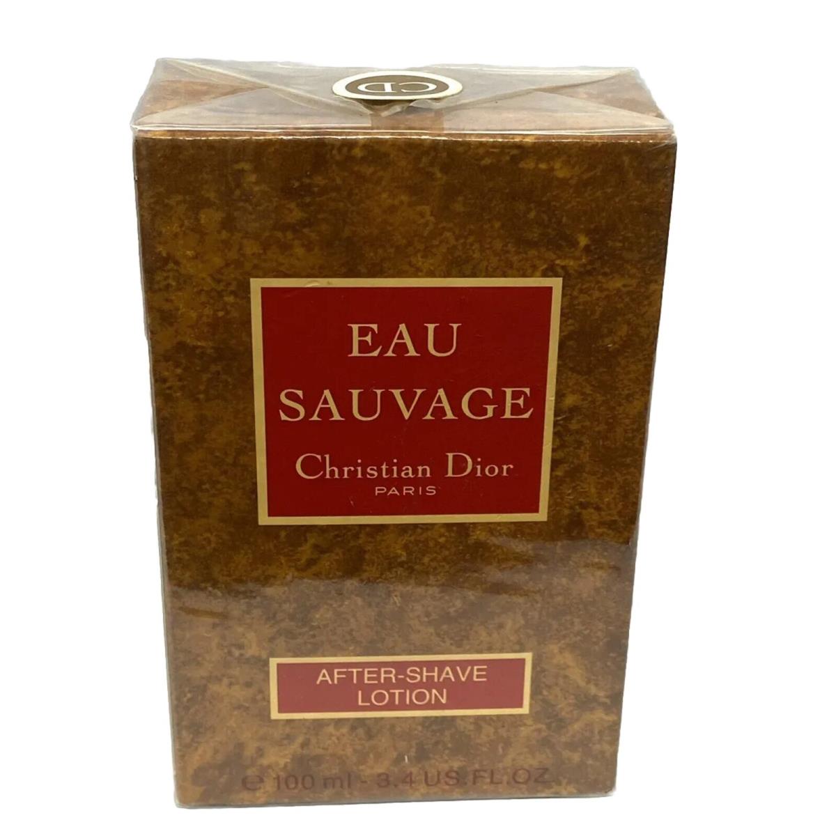 Eau Sauvage After Shave Lotion 3.4oz Dior Vintage Box