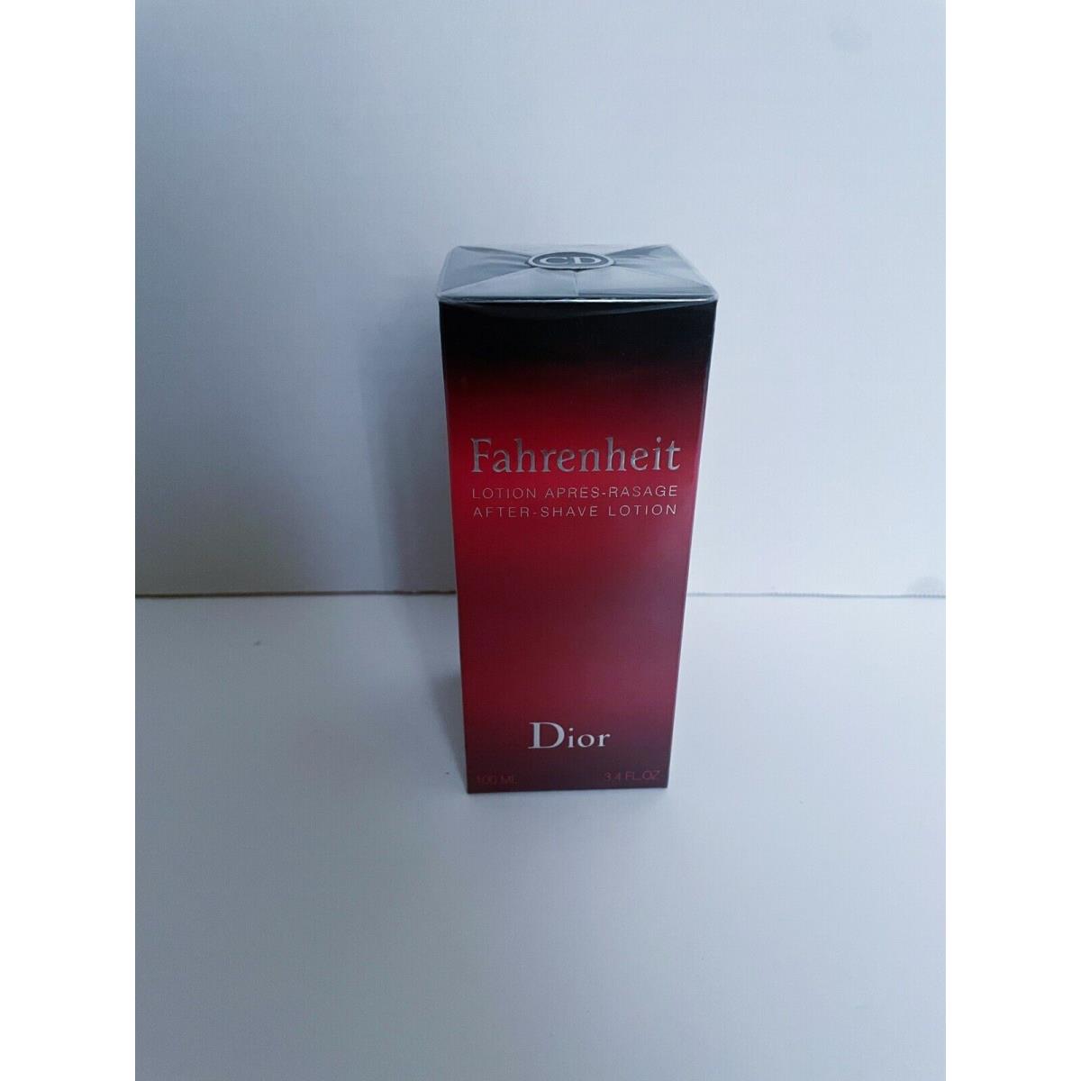 Fahrenheit By Dior 3.4 oz/100 ml After-shave Lotion Splash 2016