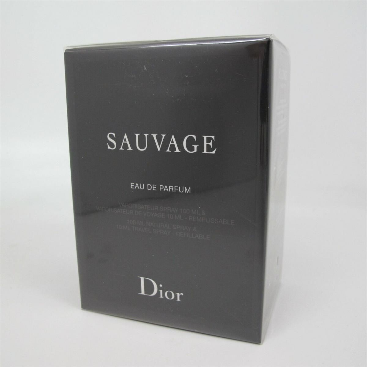 Sauvage by Dior 2 Pcs Set: 10 ml/0.34 oz 100 ml/3.4 oz Eau de Parfum Spray