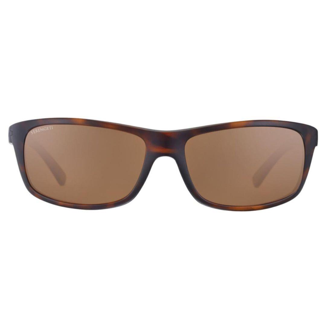 Serengeti Bormio Matte Dark Tortoise Oval Sunglasses