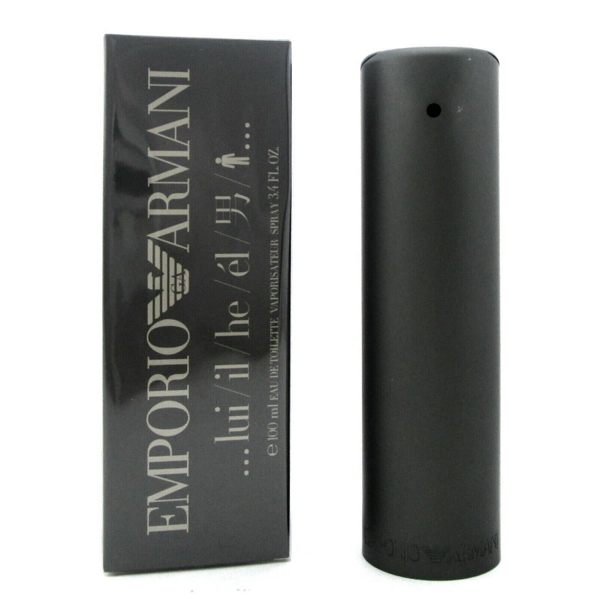 Emporio Armani HE For Men 3.4 Oz./ 100 Ml. Eau de Toilette Spray. Box