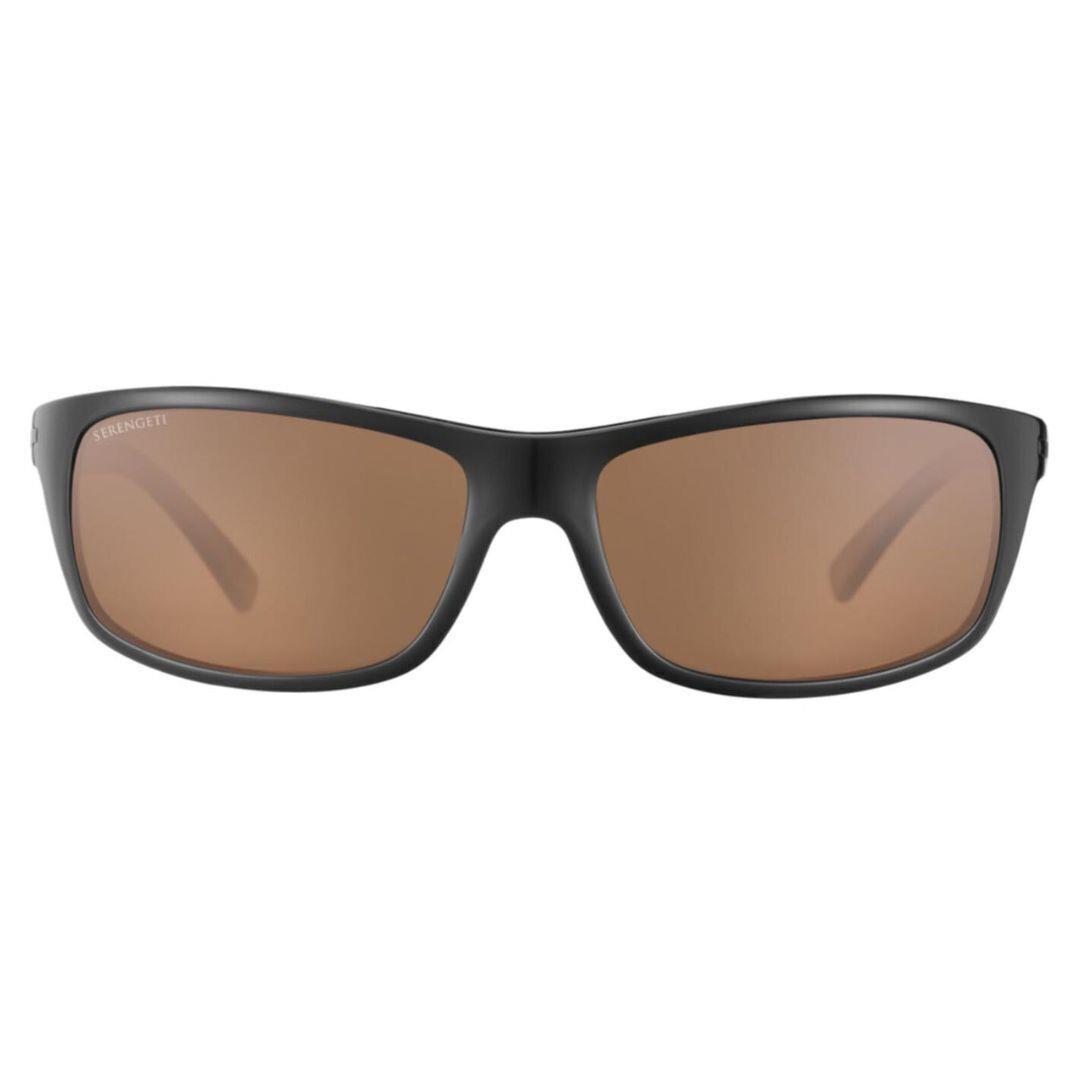 Serengeti Bormio Shiny Tortoise Shiny Black Oval Sunglasses - Frame: Shiny Tortoise Shiny Black