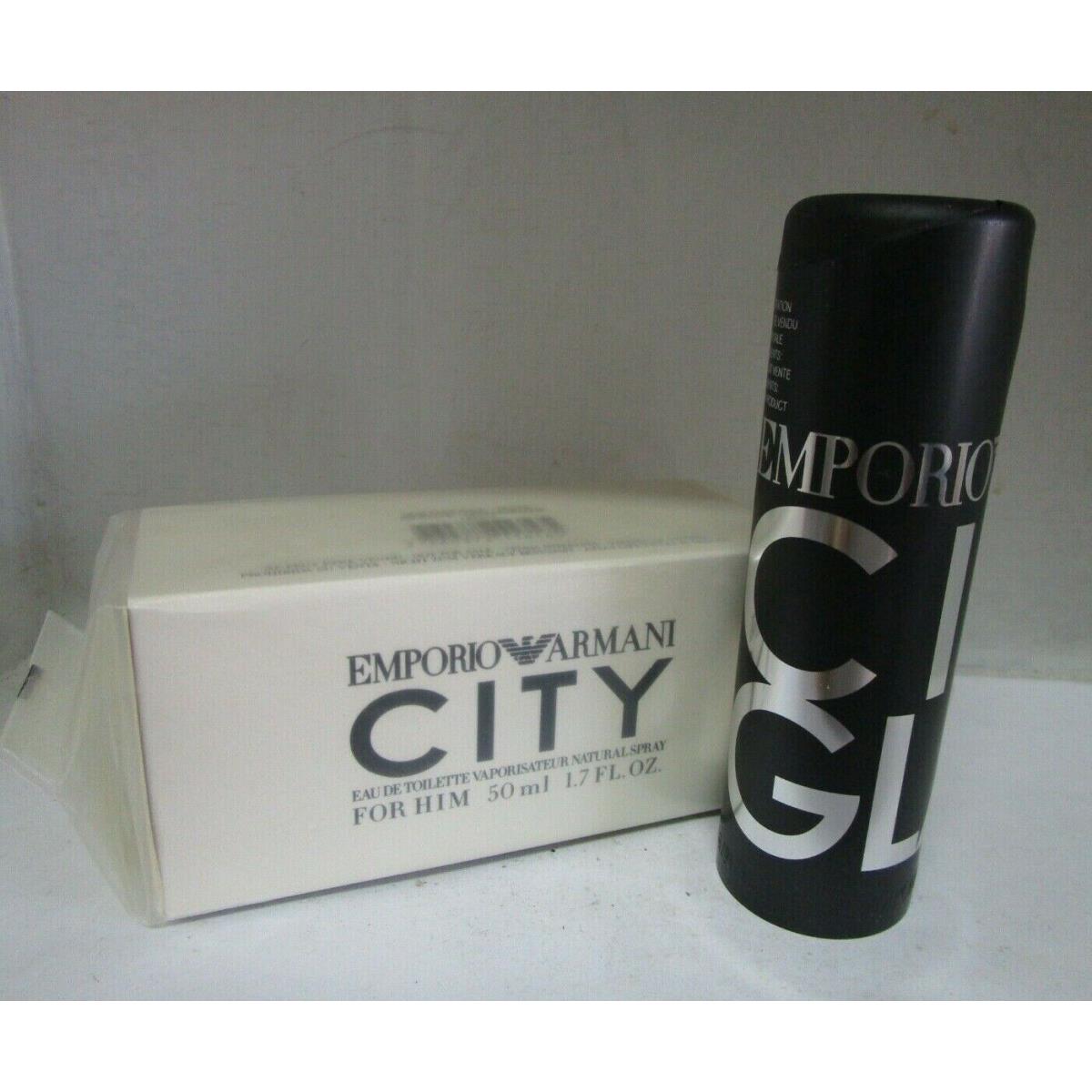 City By Emporio Armani For Him 1.7 oz 50ml Eau DE Toilette Spray Men Rare