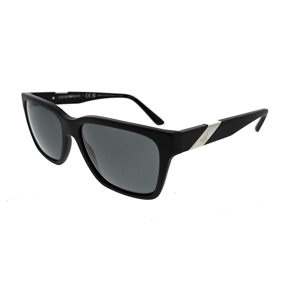 Emporio Armani 0EA4177 589887 Black Square Sunglasses