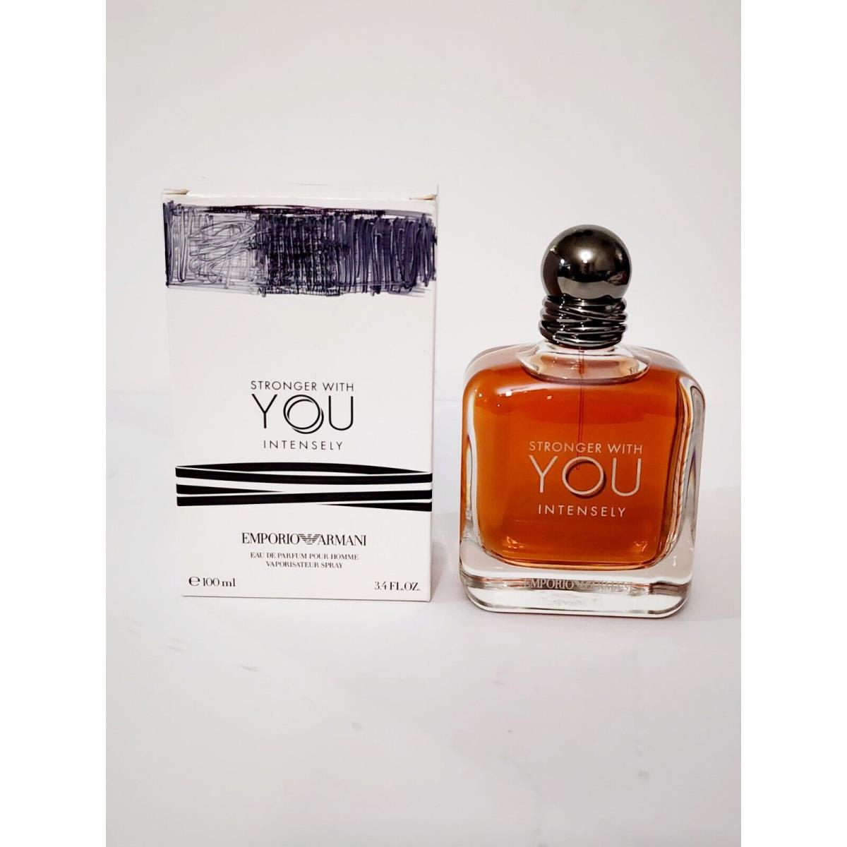 Emporio Armani Stronger with You Intensely 3.4oz Men`s Edp In White Box