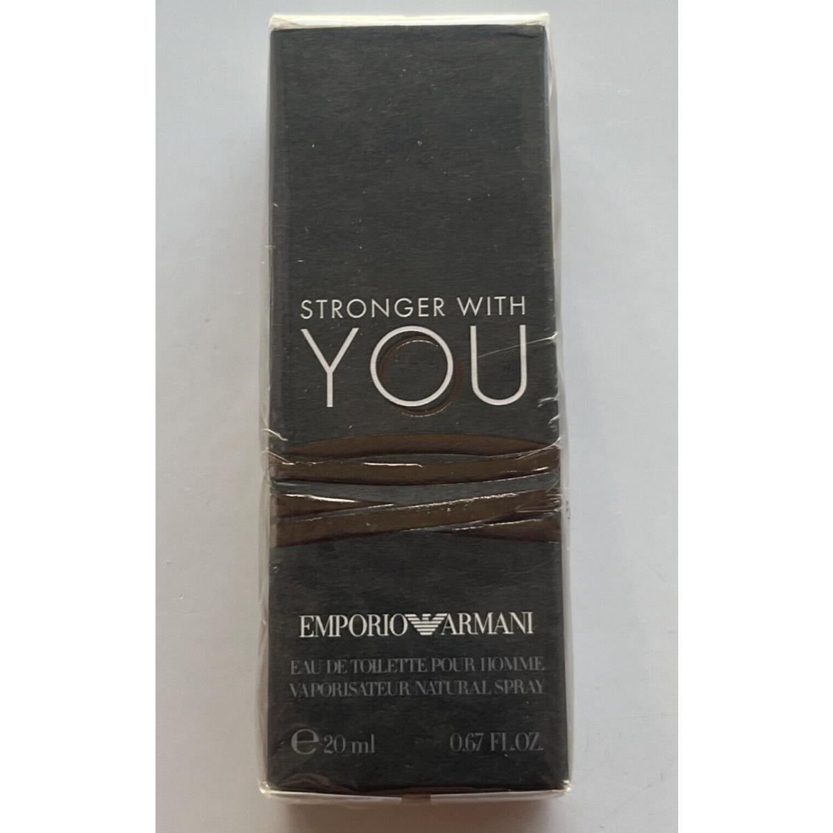 Emporio Armani Stronger with You Men`s ED Toilette Natural Spray 0.67 oz