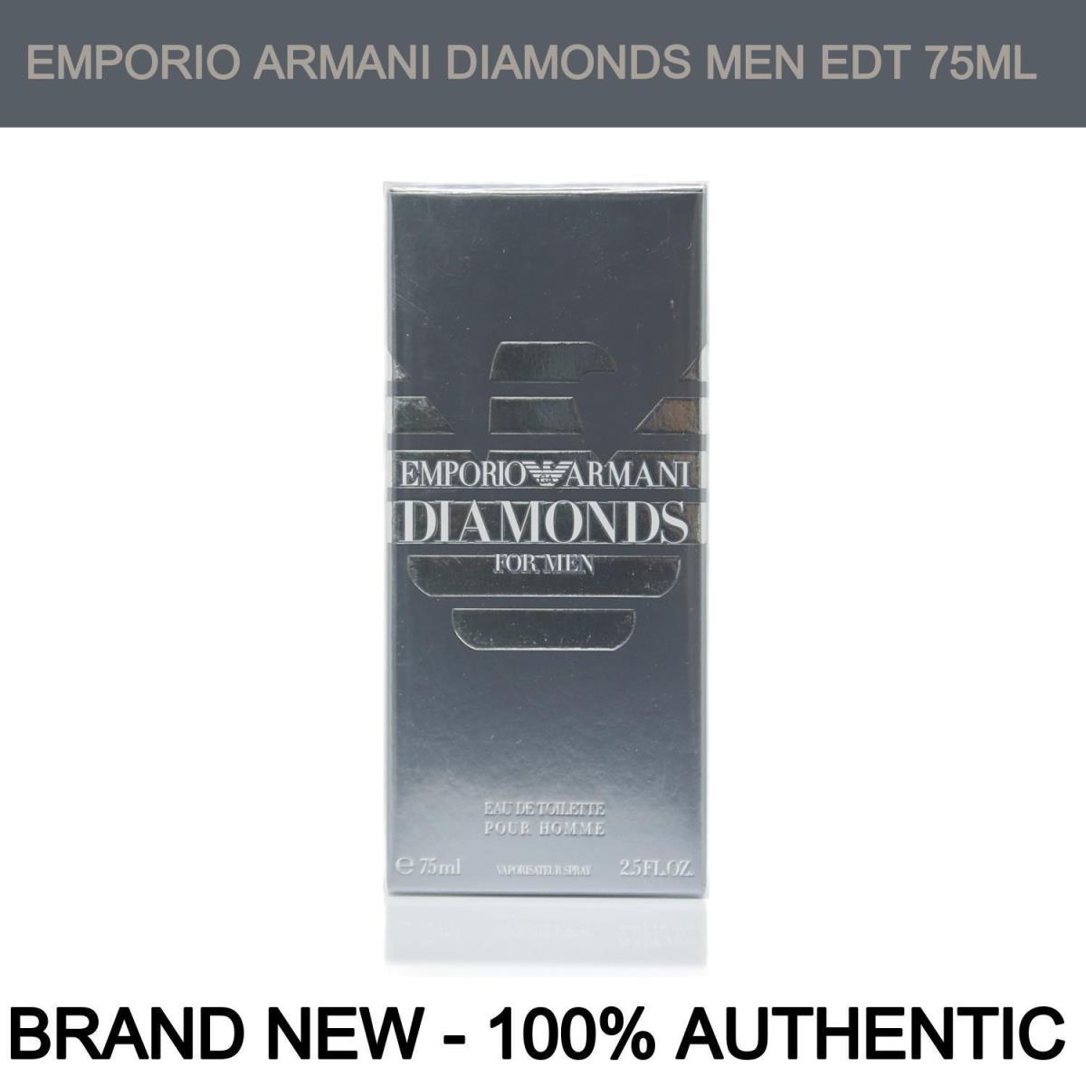 Emporio Armani Diamonds Eau de Toilette For Men 2.5oz Spray Bottle