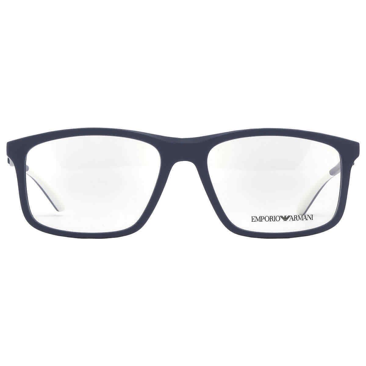 Emporio Armani Demo Rectangular Men`s Eyeglasses EA3196 5088 56 EA3196 5088 56